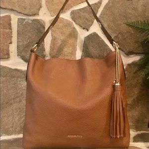 Michael Kors Brooklyn Leather Tasseled Hobo
